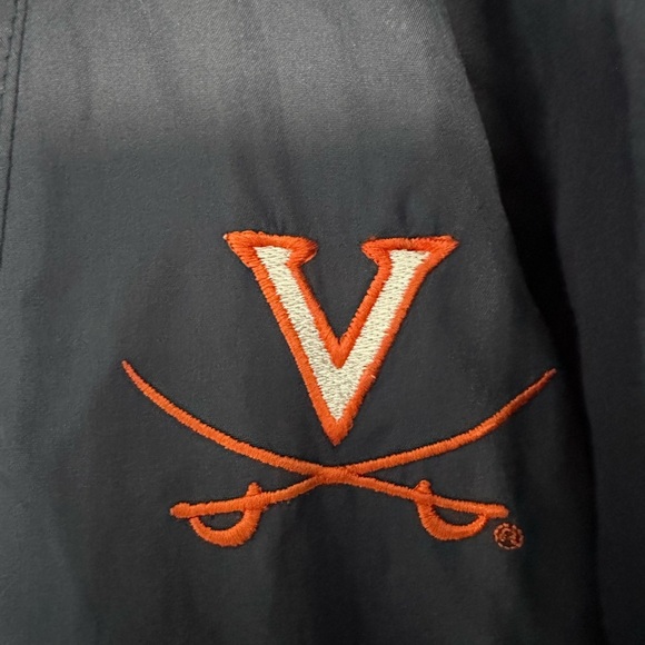 University of Virginia Navy Windbreaker‎ with Hood - Picture 2 of 7